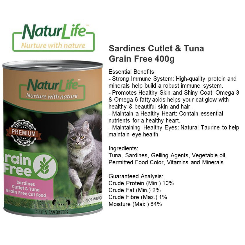 Naturlife Can Wet Grain Free 400G