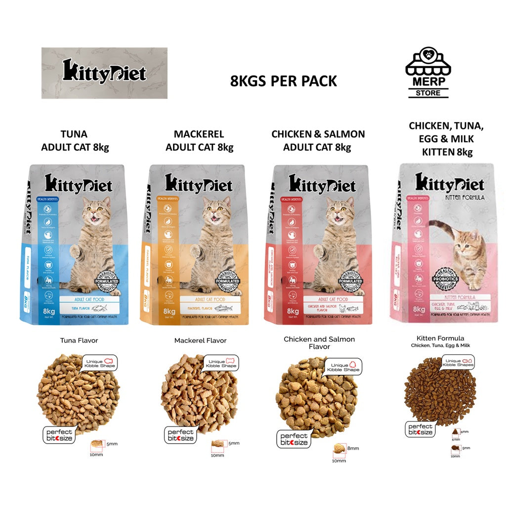 Kitty Diet Adult & Kitten 8kgs Wholebag Cat Dry Food
