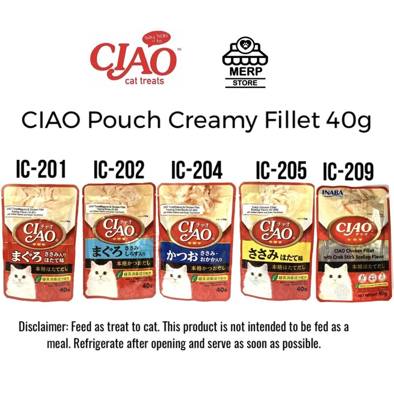 Ciao Pouch Creamy and Soup Fillet 40g