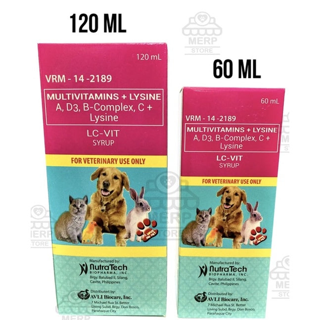 LCVIT Syrup for Dogs, Cats, Poultry, Hamster, Chinchilla, Rabbit