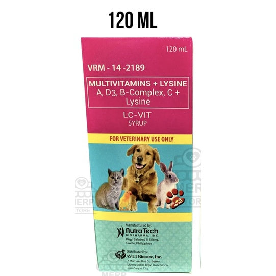 LCVIT Syrup for Dogs, Cats, Poultry, Hamster, Chinchilla, Rabbit