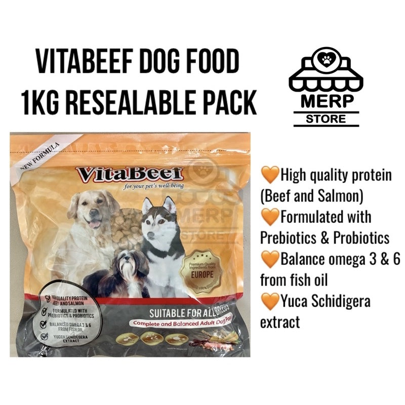 VitaBeef 1kg Original Resealable Pack