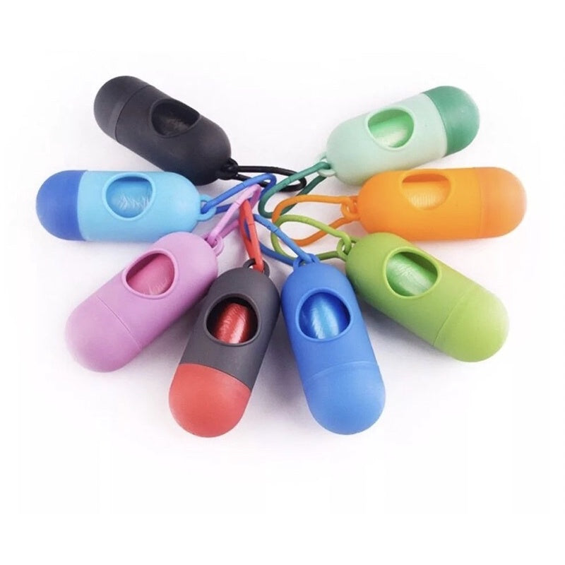 Capsule Bag Dispenser for & Poop Plastic bag