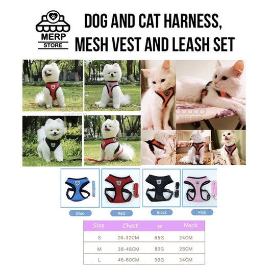 Dog and Cat Leash and Harness