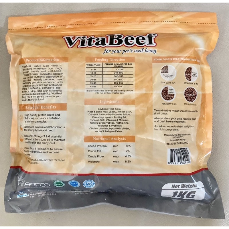 VitaBeef 1kg Original Resealable Pack