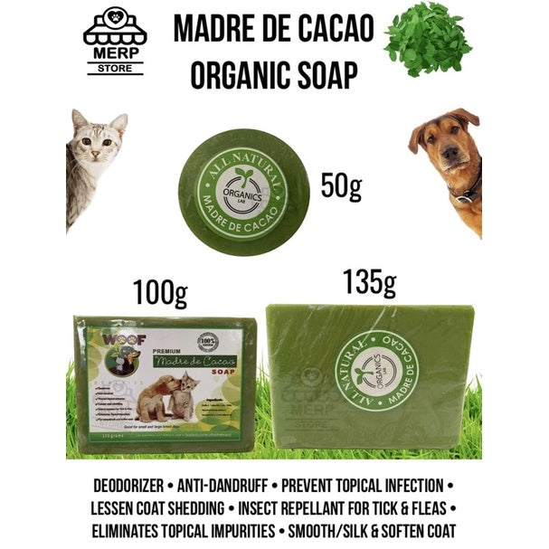 Madre De Cacao Dog and Cat Soap Anti-Galis, Anti-Fungal, Anti-Kuto, Mabango