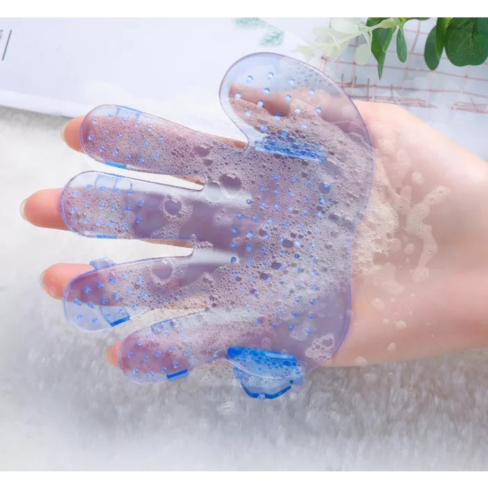 PET Bath Palm Hair Remove Glove Combing Grooming Remover Brush