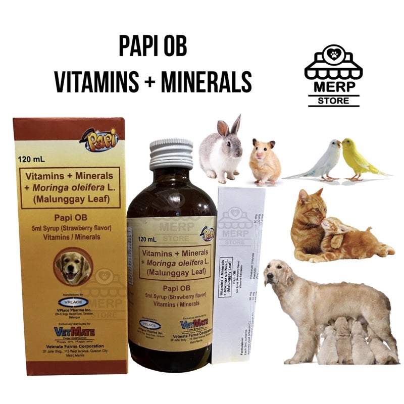 Papi OB Vitamins + Minerals Pet Pre and Post Natal and other Pets