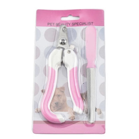 Pet Nail Clipper Cutter SET for Cats and Dogs with Nail File