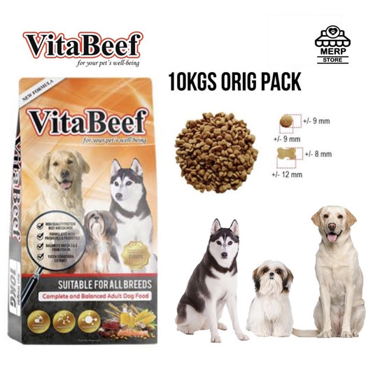 Vitabeef 10kgs Sack Dog Food Beef flavor