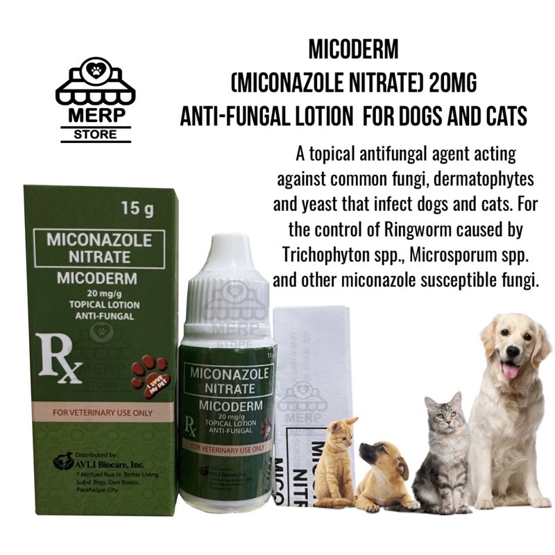 Micoderm Anti-fungal Topical Lotion for Pets 15g – MERP Store PH