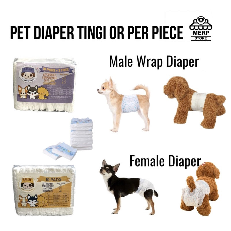 Pet Diaper - Disposable Tingi Male and Female