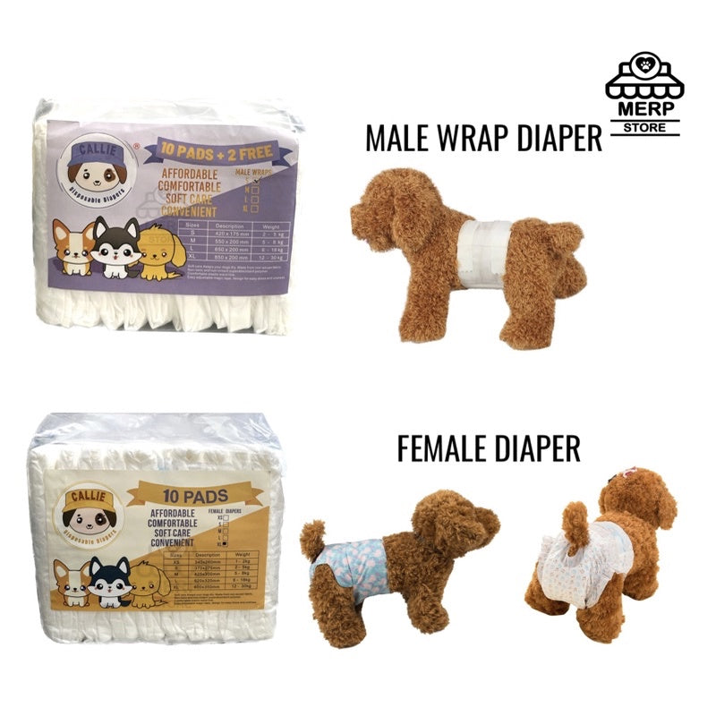 Pet Diaper PACK Male and Female Disposable Diaper Dogs