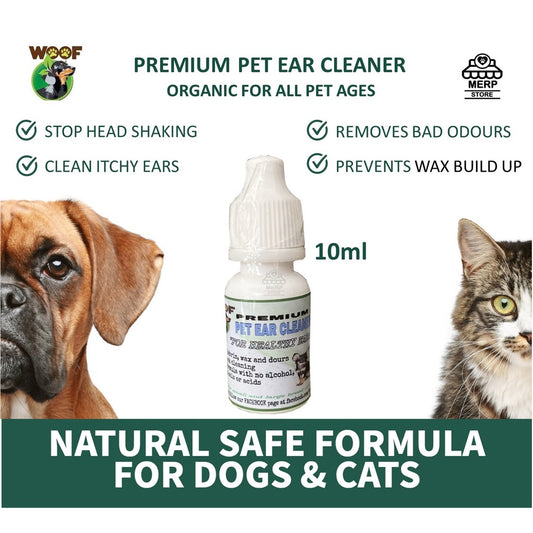 Woof Pet Ear Cleaning Solution Safe for All Pet Ages WOOFMDC