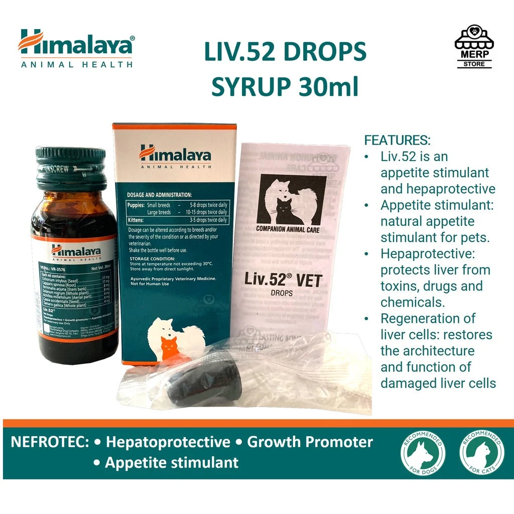 Himalaya Liv.52 Drops Syrup for Cat and Dogs Liver (Authentic Himalaya Product) — image 1 of 1